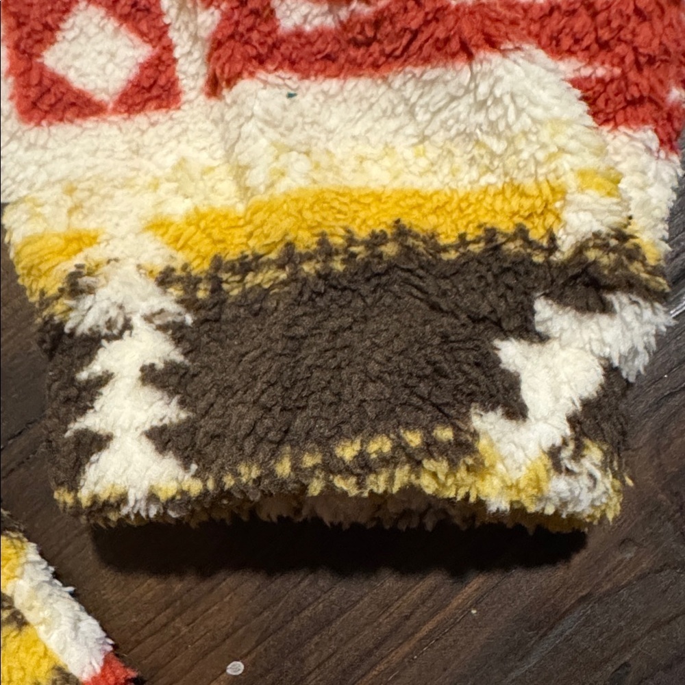 Zeagoo Tribal Pattern Jacket - Red, Yellow, Brown - Picture 12 of 16